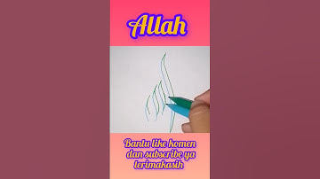 TUTORIAL MENULIS KALIGRAFI LAFADZ ALLAH DENGAN MENGGUNAKAN DUA SPIDOL