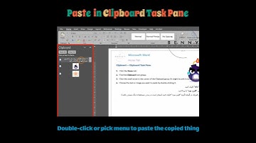 How to Paste with Clipboard Task Pane in MS Word