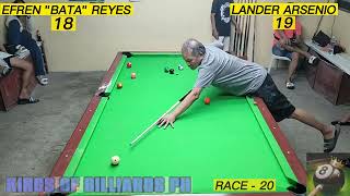 FINAL (P13) EFREN BATA REYES VS LANDER "BATA: ARSENIO RACE 20 IMARILAO BULACAN I POT MONEY 66K