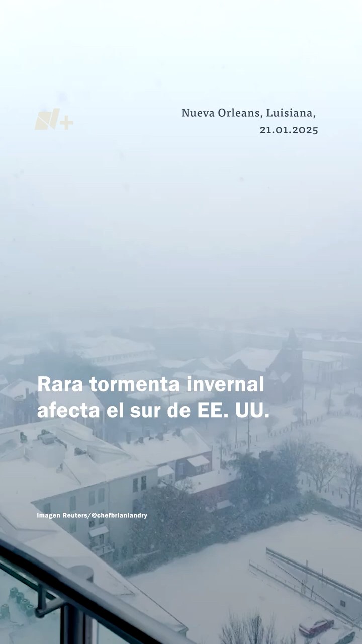 Rara tormenta invernal afecta al sur de Estados Unidos - N+ #shorts
