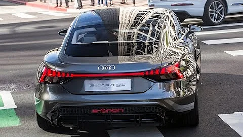 Audi RS e-Tron GT 2021 - acceleration On German Autobahn