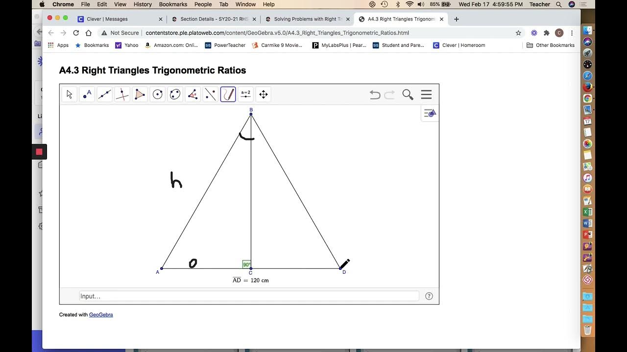 Edmentum Geometry - Solving Problems with Right Triangles part 3 of 3