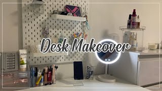 Desk Makeover 💌❕- New desk , Organizer | AESTHETIC | IKEA HAUL * 2024 *