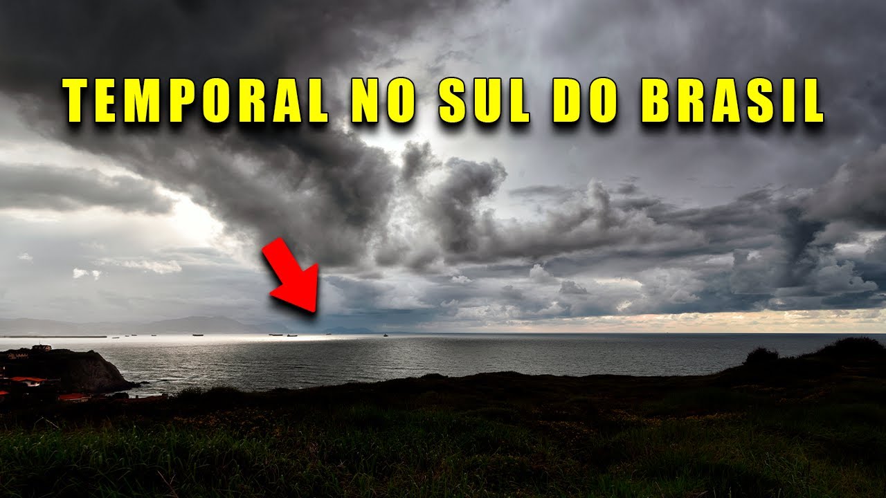 23/01/2021 - Alerta para fortes temporais no Sul do Brasil PR, SC e RS - Forte Temporais