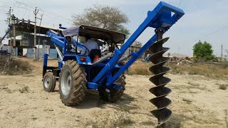 ट्रैक्टर से गड्ढा खोदने की मशीन Post Hole Digger/Tractor with drilling machine/Earth auger. by Egyan Farm Machine 812,951 views 4 years ago 2 minutes, 29 seconds