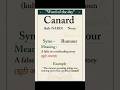 Canard | Vocabulary builder series 16 #english #vocabulary #communication #spokenenglish #vocabulary
