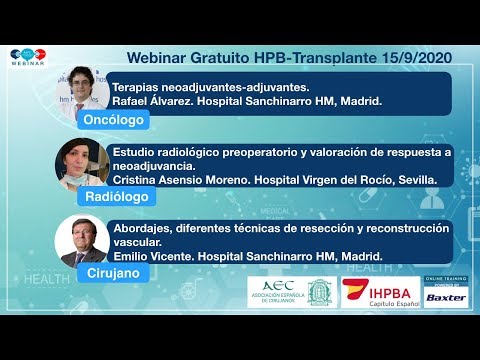 WEBINAR | GRATUITO | HPB-Transplante |  Adenocarcinoma de páncreas