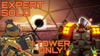 EXPERT MODE SOLO with 1 TOWER ONLY | Tower Defense X | Roblox