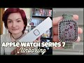 apple watch series 7 unboxing + accessories ✨💚