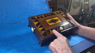 Georgian Kingwood & Tunbridge ware Table Box.