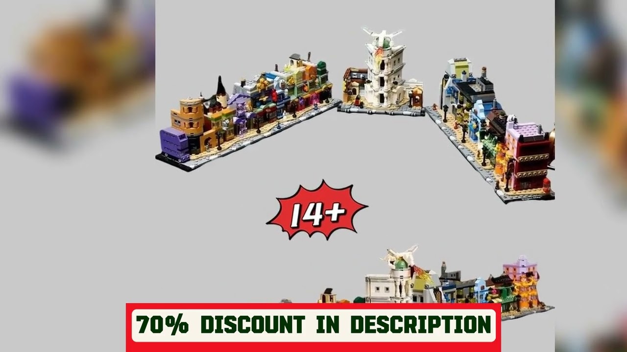 A must-have product! MINISO Classic Alley Shop Building Blocks Model Bricks FIT 76444 Street View