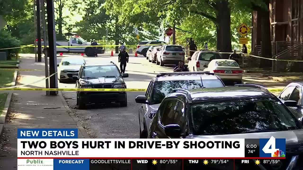 Two boys hurt in drive-by shooting - YouTube