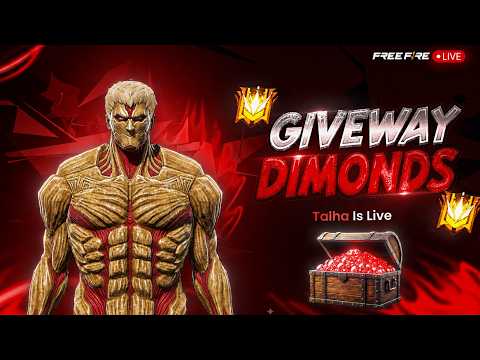 TALHA EX AND NUXO IS LIVE (DIAMONDS GIVEAWAY) 🍷🗿 #freefire