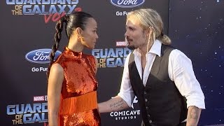 Zoe Saldana and Marco Perego "Guardians of the Galaxy Vol 2" World Premiere