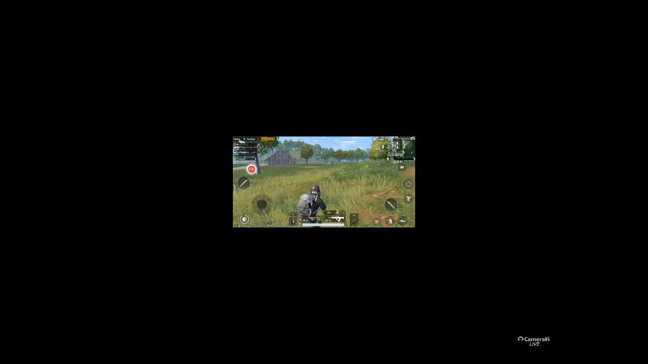 PUBGM Live
streaming with
Camerafi Live