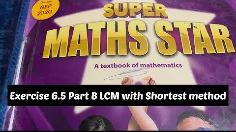 Class 5||Super Maths Star|| Exercise 6.5||  Chapter 6|| Multiples And Factors|| #maths #supermaths