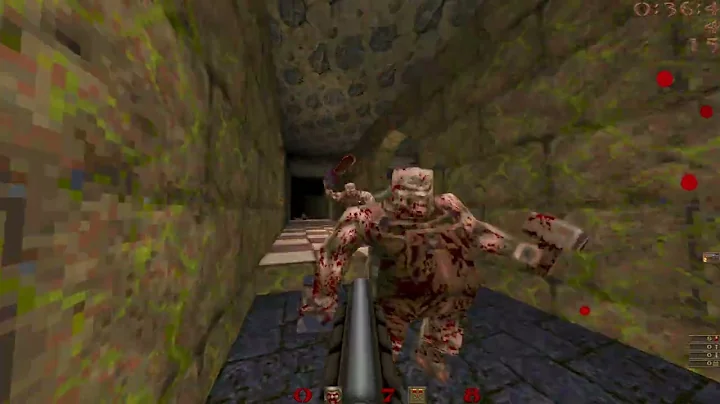 Quake - 3-player Easy 100% of d3 by Ryan 'Chambers' Moore, Sphere & EddWardG in 0:39