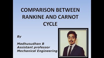 Comparison between Rankine and Carnot cycle