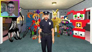 СТРИМ АНИМАТРОНИКИ ПУГАЮТ ОХРАННИКА FNAF COOP ГАРРИС МОД Garry