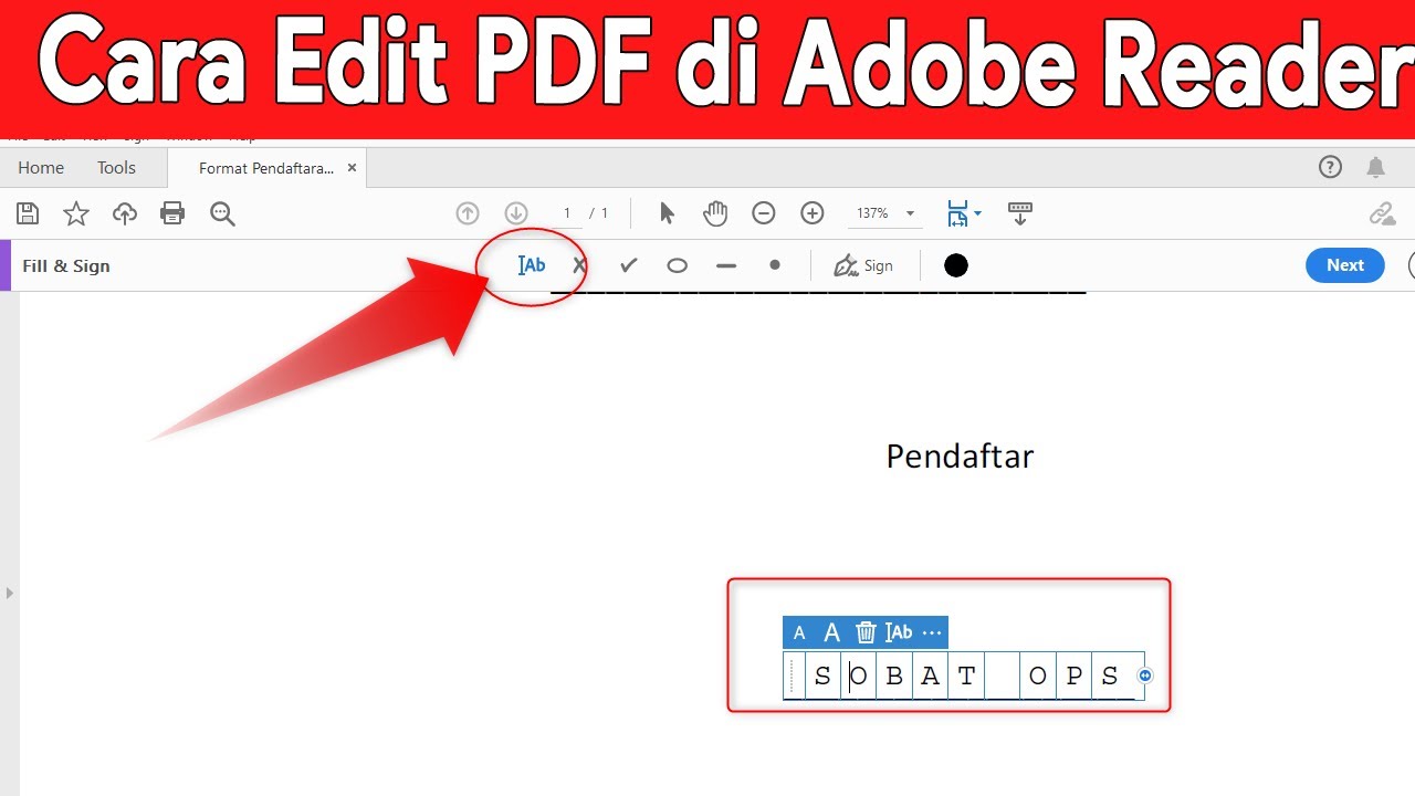 Cara Mudah Edit Tulisan PDF