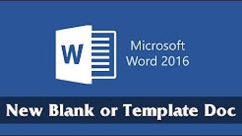 Create a New Blank or Template Document || Microsoft Word 2016 Tutorial for Beginners [Bangla]