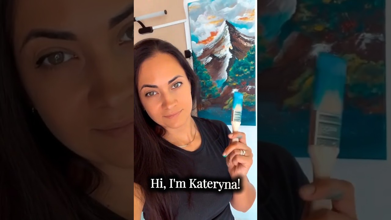 Hi! I'm Kateryna. Welcome to my Art World ✨  #shorts  #textureart #satisfying