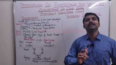 II PU BIOLOGY;Chapter-5; Principles of Inheritance & Variations; Part-8;Lecture by Mr. Sunil Chittal