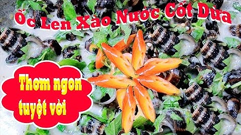 Món Ăn Ốc Len Xào Nước Cốt Dừa I Thơm Ngon Tuyệt Vời