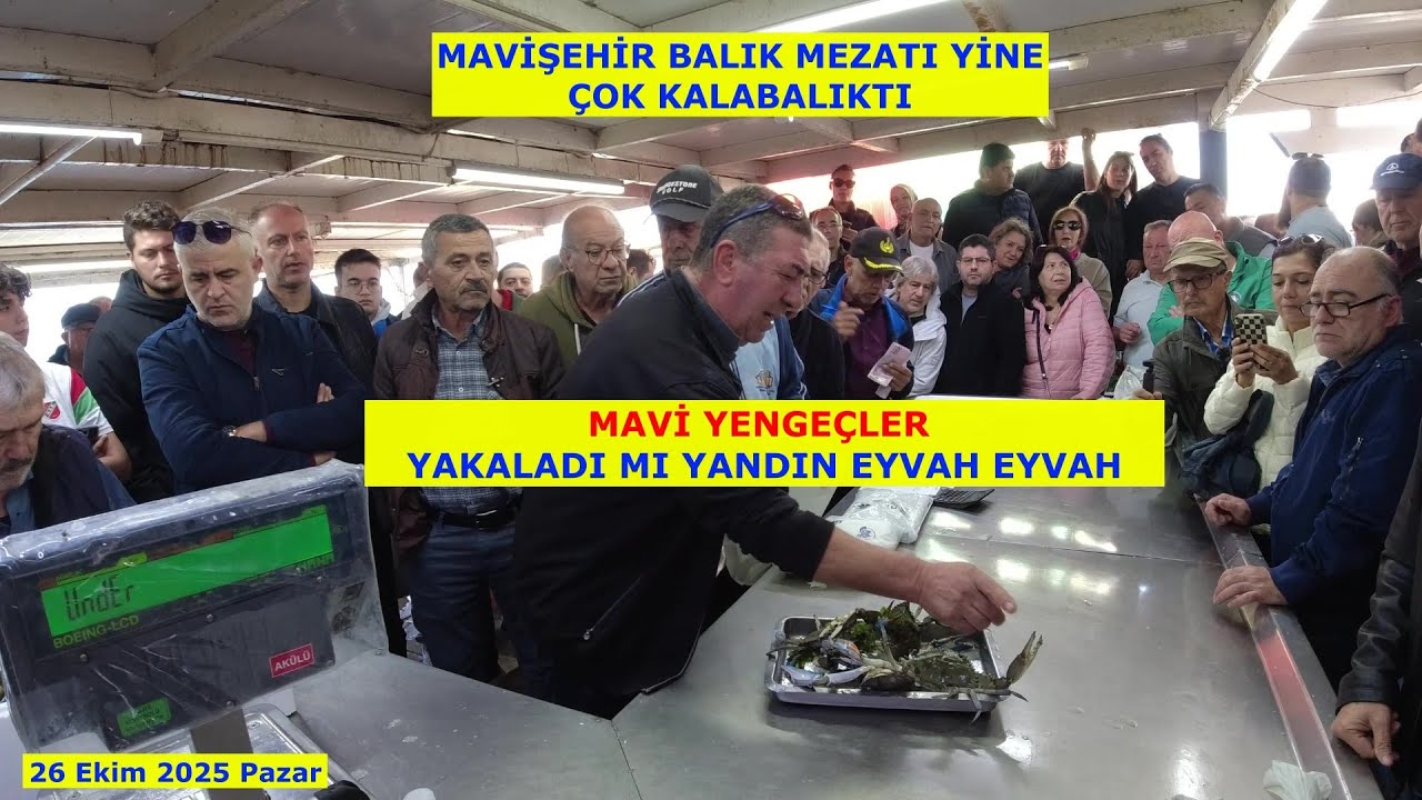 MAVİŞEHİR BALIK MEZATINDA İĞNE ATSAN YERE DÜŞMEYECEK. 26 EKİM PAZAR.