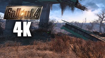 Fallout 4 Gameplay 4K 60fps - EXPLORING THE WASTELAND (no commentary)
