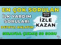 EN ÇOK SORULAN İLK YARDIM SORULARI / Ehliyet Sınav Soruları 2021 / İlk Yardım Dersi / Çıkmış 50 Soru