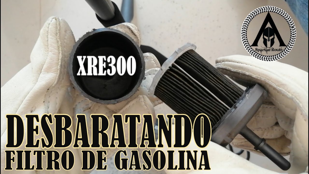 Filtro de Gasolina luego de 52.000 km. ¿Muy sucio? Honda XRE300. Gasolina corriente.