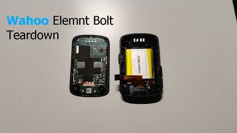 Wahoo elemnt bolt teardown / repair