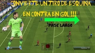 ZE Convierte un tiro de esquina en contra en GOL/ FIFA14 Tips y trucos