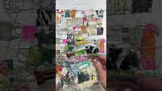Days 61-70 of The 100 Day Project 2024 - Stitched Collages  #the100dayproject @RobenMarieSmithArt