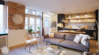 NEVER TOO SMALL Architects Paris Small Family Apartment - 54sqm\/581sqft