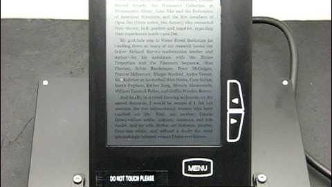 Upgraded LiquavistaBright Monochrome eReader device playing video