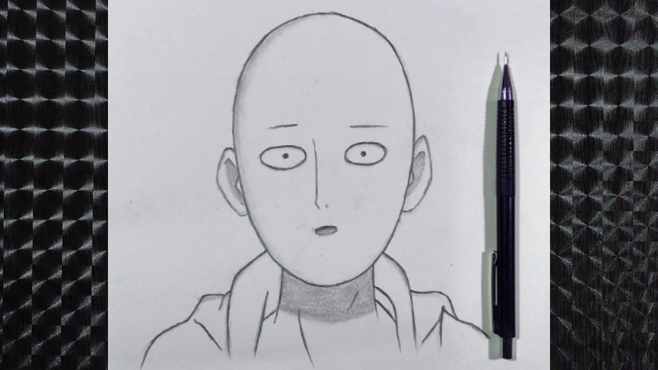 How To Draw Saitama From One Punch Man || Easy drawing for beginners ...