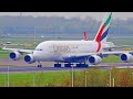 42 heavy landings  take offs  a380 b747f a350 b777  amsterdam schiphol airport spotting