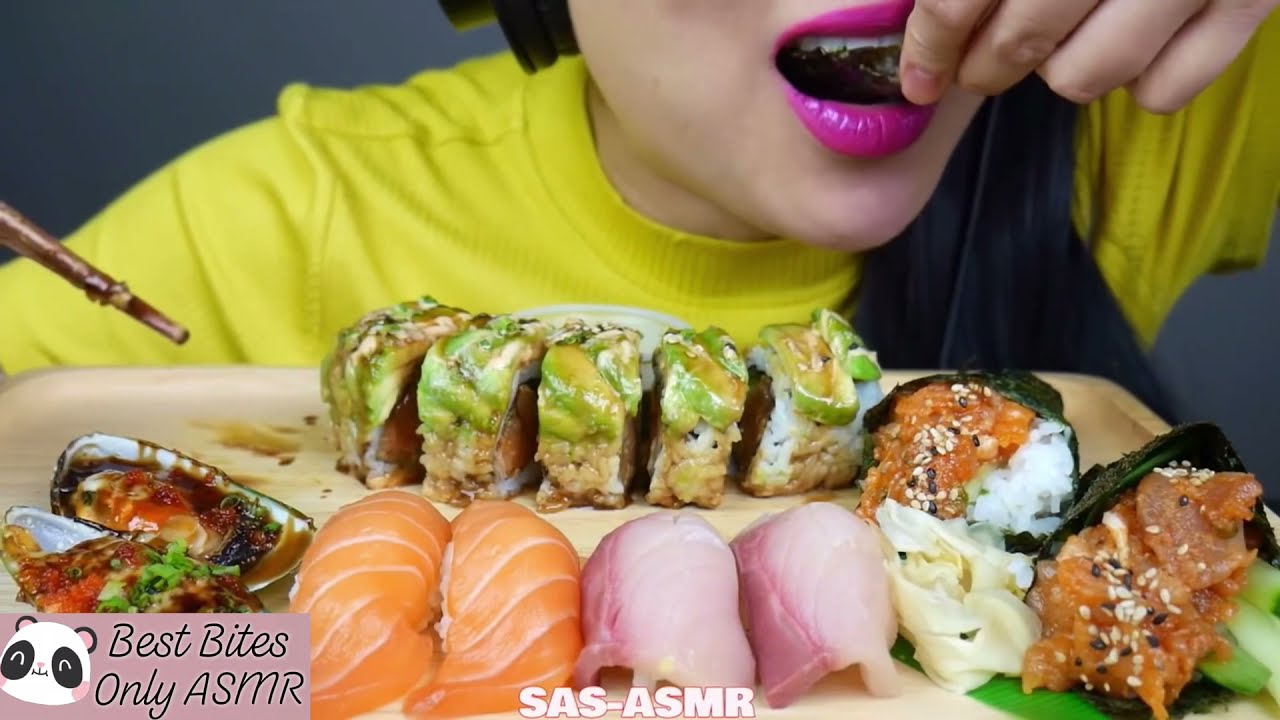 Best Bites Only ASMR | SUSHI PLATTER | SAS-ASMR