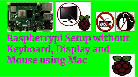 Raspberrypi -4 Setup - No Display ,No Keyboard or Mouse needed with Mac(Complete Headless mode )