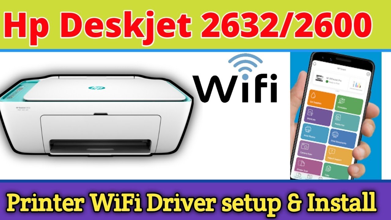 How to hp deskjet connect to phone.hp deskjet 2632 wireless setup mobile without cd 2022. - YouTube