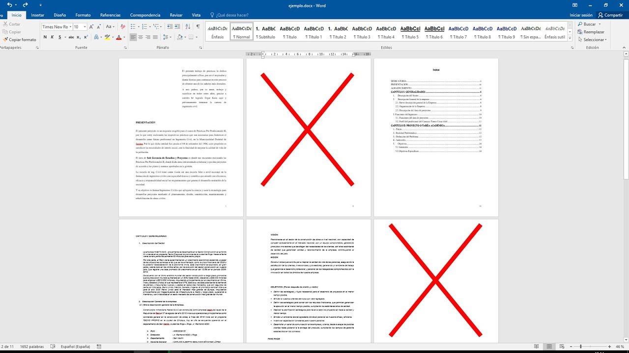 Como eliminar una página de word