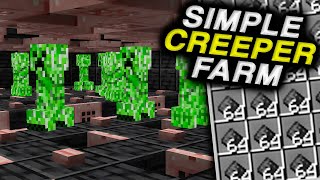 Best 1.20 Creeper Farm for Minecraft Bedrock (No Spider)