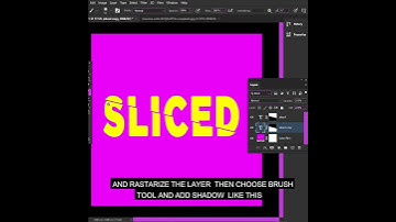 SLICED TEXT EFFECT IN PHOTOSHOP | PHOTOSHOP TUTORIAL | QUICK TUTORIAL |