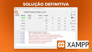 [SOLUTION] Xampp MySQL Won't Start (Error: MySQL shutdown unexpectedly)