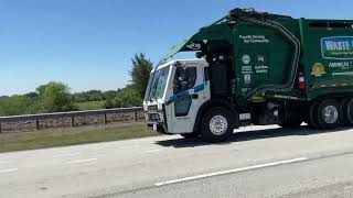 Waste pro Mack ez Pack passing by