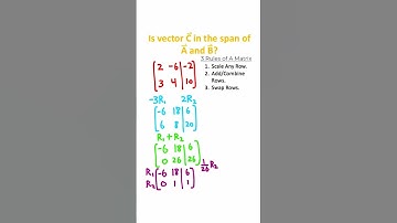 Linear Algebra in One Minute!! #Math #Shorts
