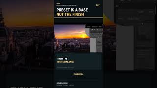 My preset in one click, then only three sliders