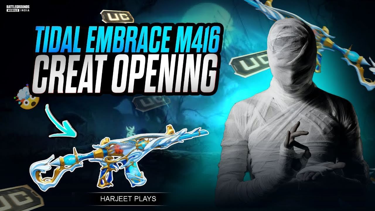 🤑 10000 UC TIDAL EMBRACE M4 CRATE OPENING🤑 || FULL MAXED || #bgmi #crateopening #crate #shortslive